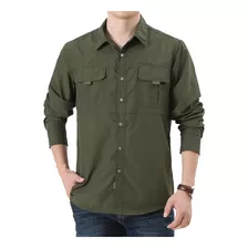 Camisa Manga Larga De Secado Rápido For Verano For Hombre