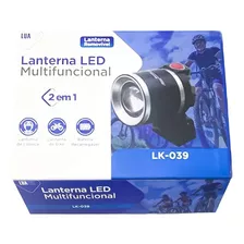 Lanterna De Led Multifuncional Cabeça E Bike 2 Em 1 Lk-039 L