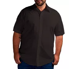 Camisa Social Manga Curta Plus Size/extra Grande Masculina