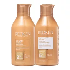 Kit Redken All Soft Shampoo 3000ml + Condicionador 300ml