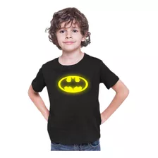 Playera De Batman Dc Superheroe, Brilla En La Oscuridad