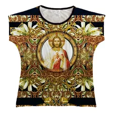 Blusa Religiosa Bata Feminina Coração De Jesus Bta041