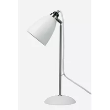 Lámpara Mesa Blanca 46cm Velador Escritorio Led Carlos Ikon