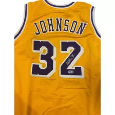 Camisa Autografada Magic Johnson Com Certificado