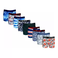 Cueca Boxer Estampada Colorida Combo De 24 Meias+10 Unidades