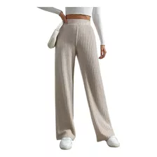 Pantalones De Mujer Moda Elástico Casual Salir Largo Dama