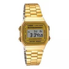 Reloj Casio Retro Vintage A168 Dorado Cronometro Illuminator