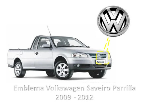 Emblema Volkswagen Saveiro Parrilla 2009 - 2012 Foto 2