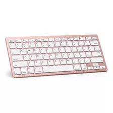 Teclado Omoton Wireless Ultra Delgado/ Oro Rosado