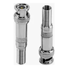 Conector Bnc Macho Parafuso E Mola P/ Cabo 4mm - 100 Peças