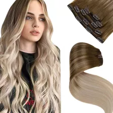 Laavoo - Extensiones De Cabello Humano Con Pinza, Balayage,