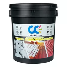 Tinta Emborrachada P/ Galvanizados C/ Antimofo Lavável 3,6l Acabamento Branco Gelo Cor 3,6 Litros