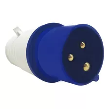 Plug Macho 16a 2p+e-6h Azul - Tlp 16432 Metaltex