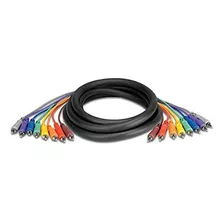 Hosa Serpiente Desequilibrada Rca A Rca - (6.5 Pies) (negro)