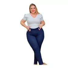 Calça Legging Plus Size Imita Jeans Academia Roupa Mulher 