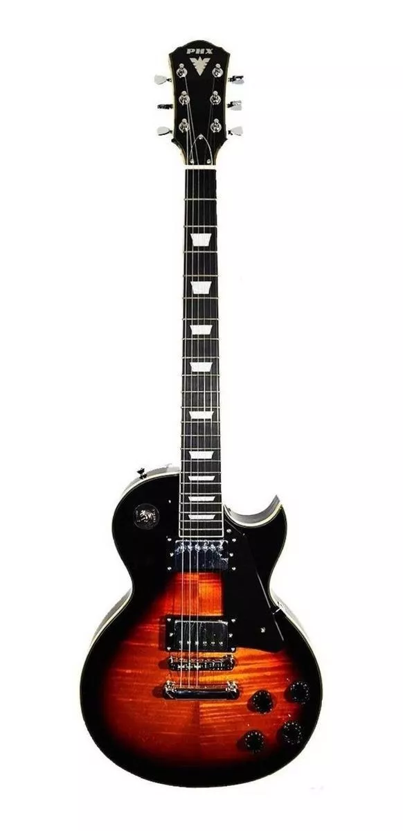Guitarra Elétrica Phx Eclipse Lp-5 De  Tília Sunburst Brilhante Com Diapasão De Pau-rosa
