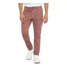 Jeans Skinny Color Burdeo - Hombre Corona