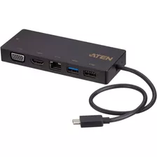 Aten 5-in-1 Usb Type-c Multiport Mini Dock With Power Pass-t