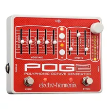 Pedal De Efecto Electro-harmonix Polyphonic Octave Generator Pog2 Rojo