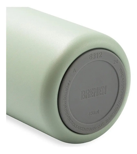 Vaso Termico Acero Bremen 450ml Tapa Boton 360 Frio Calor