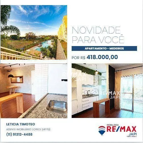 Apartamento A Venda - Tons De Ipanema - Medeiros - 2 Dormitórios -  Ac:67,33 - R$418.000,00 - Ap4156