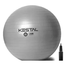 Bola Suiça De Pilates Kestal Cinza 65cm