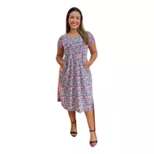 Kit 5 Vestido Feminino Liganete Com Bolso Atacado Barato