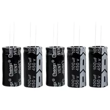 Capacitor Eletrolítico 100uf 450v - 18 X 30mm -- 10 Peças