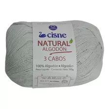 Lana Cisne Natural 3 Cabos 100g - 100% Algodón