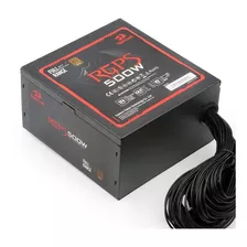 Fonte Atx 500w Real 80 Plus Redragon Rgps 500w Gc-ps001