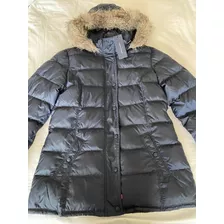 Campera Mujer Tommy Hilfiger Talle Xl Azul Noche Capucha Des