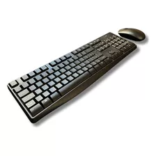 Kit Teclado E Mouse Sem Fio Slim Preto Com Pilha Inclusa Multilaser Tc269