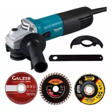 Esmerilhadeira Lixadeira M9510 Makita Pro + Kit Acessórios