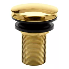 Válvula Click Dourado Gold 7/8 - Metal Luxo Pia Banheiro