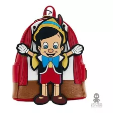 Mini Mochila Pinocho Disney Loungefly Color Rojo