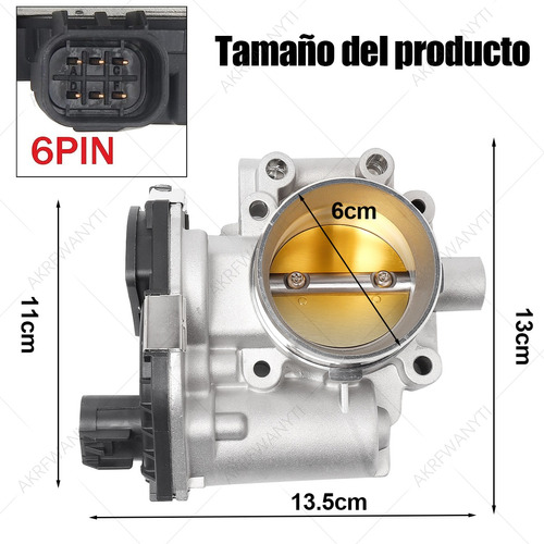 Cuerpo Aceleracin Chevrolet Aveo Cavalier 1.5l 2018-2021 Foto 3