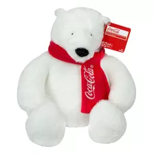 Oso De Peluche Polar 16'' Con Bufanda Coca Cola