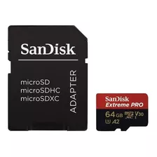 Sandisk Micro Sd 64gb Extreme Pro 170 Mb/s Drones Action Nfe