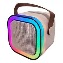 Caixa De Som Com 2 Microfone Sem Fio Bluetooth Led Karaoke