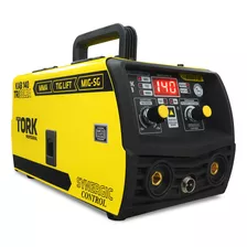 Maquina Solda Inversora Mig 140a Sem Gás 3 Em 1 Tig Eletrodo Cor Amarelo Frequência 50hz / 60hz 220v