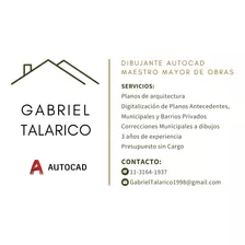 Dibujante Cadista De Planos Municipales. Autocad. 