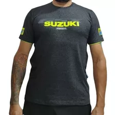 Camiseta Moto Suzuki Gsx Ecstar Preto Mescla