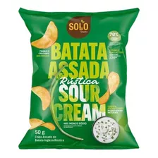 Chips Batata Inglesa Rústica Assado Sour Cream Solo Snacks