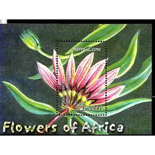 #8224 Sierra Leona 2003 Flora Flores Hoja Bl Yv Bl551 Mnh