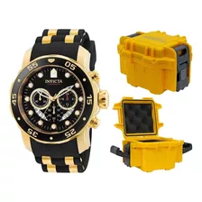 Relógio Invicta Pro Diver 6981 Original Banhado Ouro Maleta
