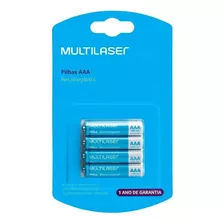 Pilhas Aaa Recarregável 1000mah Palito 1 Cart C/ 4 Unidades