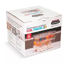 Contenedores Modulares Col Vision 3d X 6 U. Colombraro Color Transparente