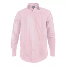 Camisa Guayabera Alforzas Blanca También En Tallas Grandes