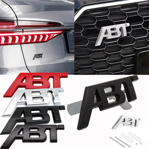 Para Volkswagen A3 A5 Q5 Q7 Tt Rs 3d Metal Abt Logo Badge Foto 2