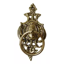 Batedor Porta Ou Aldrava Bronze Maciço Argola Lisa Decoração